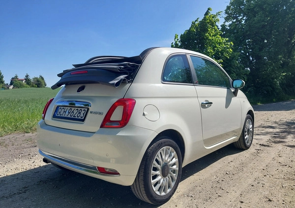 Fiat 500 cena 52900 przebieg: 24000, rok produkcji 2021 z Chojnice małe 92